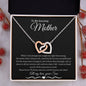 To My Amazing Mother Love Son - Interlocking Hearts Necklace