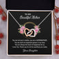 To My Beautiful Mother Love your Daughter - Interlocking Hearts Necklace