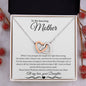 To My Amazing Mother Love Daughter - Interlocking Hearts Necklace