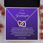 To My Amazing Granddaughter - Interlocking Hearts Necklace