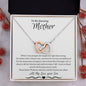 To My Amazing Mother Love Son - Interlocking Hearts Necklace