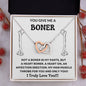 You Give Me a Boner - Interlocking Hearts Necklace