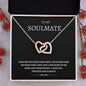 To My Soulmate - Interlocking Hearts Necklace