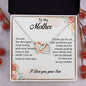 To My Mother Love your Son - Interlocking Hearts Necklace