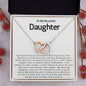 To My Beautiful Daughter - Interlocking Hearts Necklace