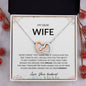 My Dear Wife - Interlocking Hearts Necklace