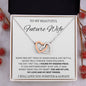 To My Beautiful Future Wife - Interlocking Hearts Necklace