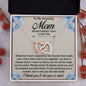 To My Amazing Mom - Interlocking Hearts Necklace