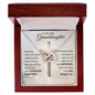To My Dear Granddaughter - Interlocking Hearts Necklace