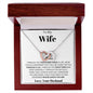 To My Wife - Interlocking Hearts Necklace