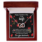 To My Wife Happy Valentine's Day - Interlocking Hearts Necklace