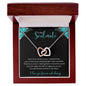 To My Soulmate - Interlocking Hearts Necklace