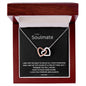 To My Soulmate - Interlocking Hearts Necklace