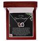 To My Granddaughter - Interlocking Heart Necklace