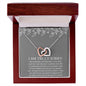 I am Truly Sorry - Interlocking Hearts Necklace