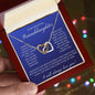 To MY Beautiful Granddaughter- Interlocking Hearts Necklace