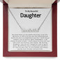 To My Beautiful Daughter - Personalized Name Necklace