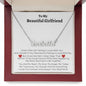 To My Beautiful Girlfriend - Personalized Name Necklace