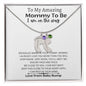 To My Amazing Mommy- Custom Baby Feet Necklace with Birthstone