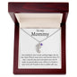 To My Mommy Custom Baby Feet with Birthstone