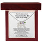 To My Amazing Mommy- Custom Baby Feet Necklace with Birthstone