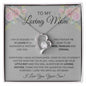 To My Loving Mom Love Your Son - Forever Love Necklace