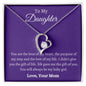 To My Daughter Love Mom - Forever Love Necklace