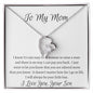 To My Mom Love Your Son - Forever Love Necklace