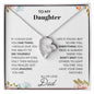 To My Daughter Love Dad - Forever Love Necklace