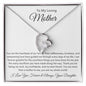 To My Loving Mother Love Your Daughter - Forever Love Necklace