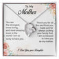 To My Mother Love Daughter - Forever Love Necklace