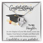 To My Daughter congratulations on your graduation - Forever Love Necklace