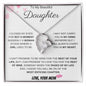 To My Beautiful Daughter Love Mom - Forever Love Necklace