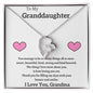 To My Granddaughter Love Grandma - Forever Love Necklace