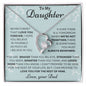 To My Daughter Love Dad - Forever Love Necklace