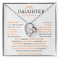 To My Daughter Love Mom - Forever Love Necklace
