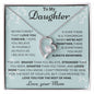To My Daughter Love Mom - Forever Love Necklace
