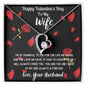 To My Wife Happy Valentine's Day - Forever Love Necklace