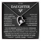 To My Daughter Love Dad- Forever Love Necklace