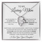 To My Loving Mother Love Daughter - Forever Love Necklace