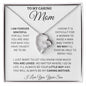 To My Caring Mom Love Your Son - Forever Love Necklace