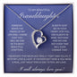 To My Beautiful Granddaughter - Forever Love Necklace