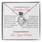 To A Beautiful Girl on Her Graduation Day Love Your Mother - Forever Love Necklace