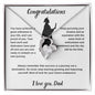 Congratulations on your graduation! Love Dad - Forever Love Necklace