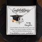 To My Daughter congratulations on your graduation - Forever Love Necklace
