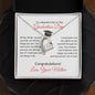 To A Beautiful Girl on Her Graduation Day Love Your Mother - Forever Love Necklace