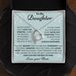 To My Daughter Love Mom - Forever Love Necklace