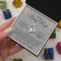 To My Loving Mom Love Your Daughter - Forever Love Necklace