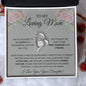 To My Loving Mom Love Your Daughter - Forever Love Necklace