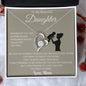 To My Beautiful Daughter Love Mom - Forever Love Necklace